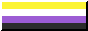 Non-binary flag Web Badge